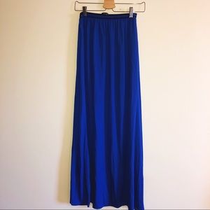 Electric Blue Zara Maxi Skirt